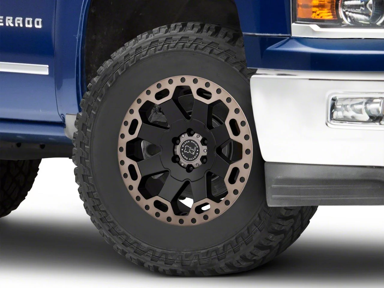 Black Rhino Warlord Matte Black with Machined Dark Tint Lip 6-Lug Wheel; 18x9; 12mm Offset (14-18 Silverado 1500)