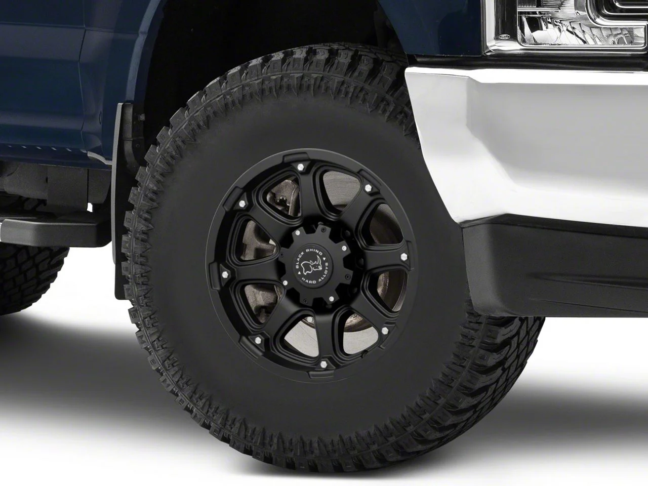 Black Rhino Glamis Matte Black 8-Lug Wheel; 17x9; -12mm Offset (17-22 F-250 Super Duty)