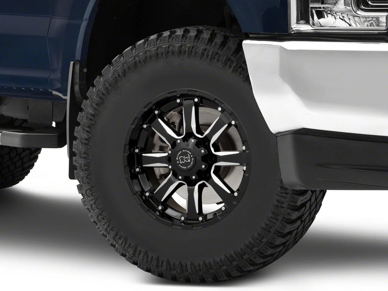 Black Rhino Sierra Gloss Black Milled 8-Lug Wheel; 17x9; -12mm Offset (17-22 F-250 Super Duty)