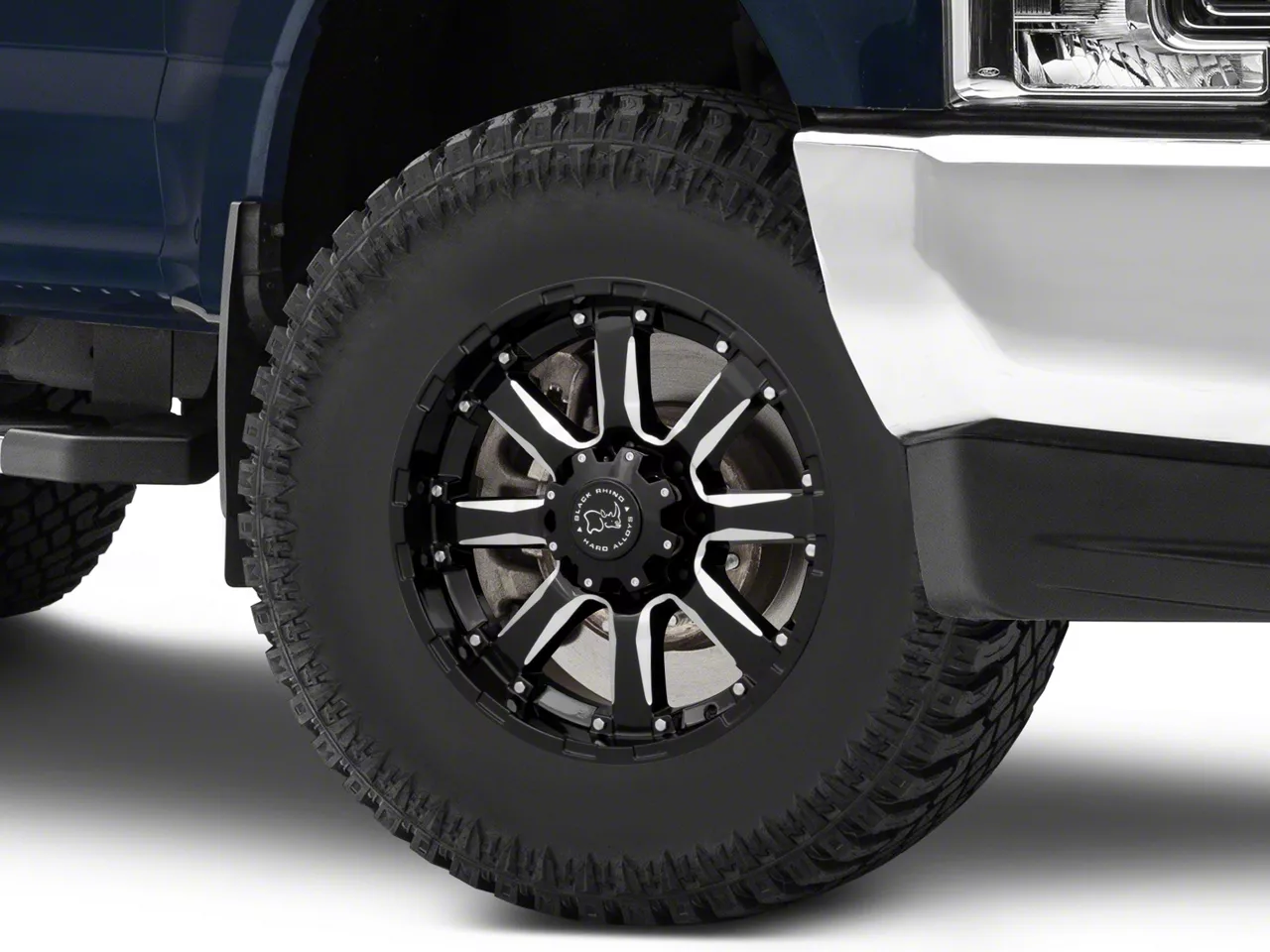 Black Rhino Sierra Gloss Black Milled 8-Lug Wheel; 18x9; -12mm Offset (17-22 F-250 Super Duty)