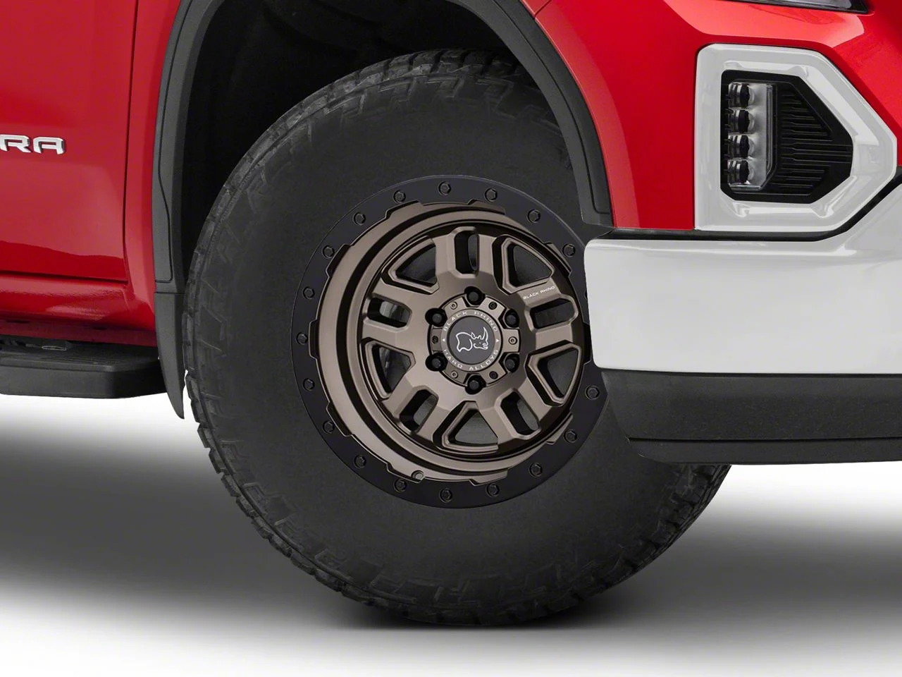 Black Rhino Barstow Matte Bronze with Matte Black Lip 6-Lug Wheel; 18x9.5; -18mm Offset (19-26 Sierra 1500)