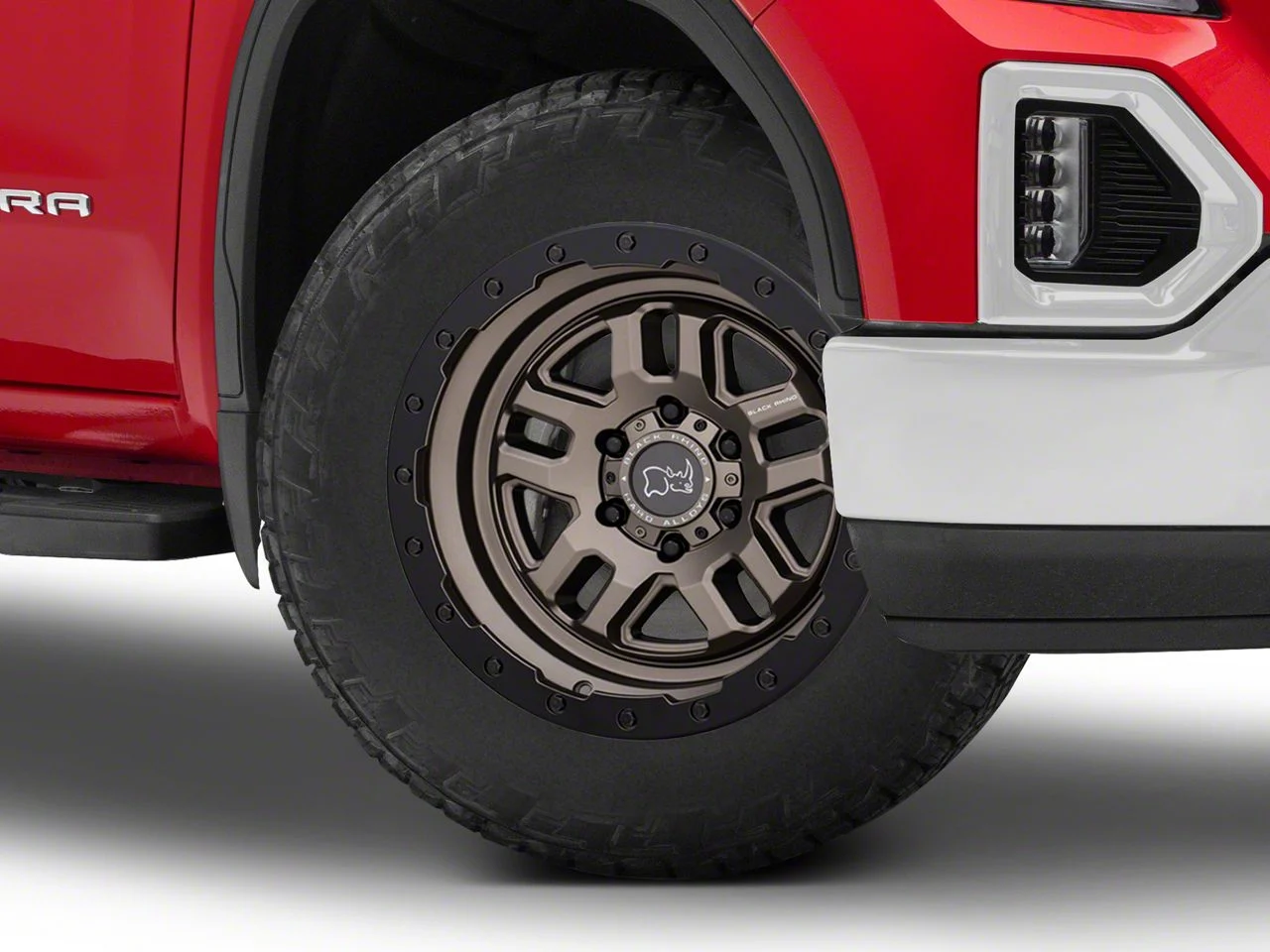 Black Rhino Barstow Matte Bronze with Matte Black Lip 6-Lug Wheel; 20x9.5; 12mm Offset (19-26 Sierra 1500)