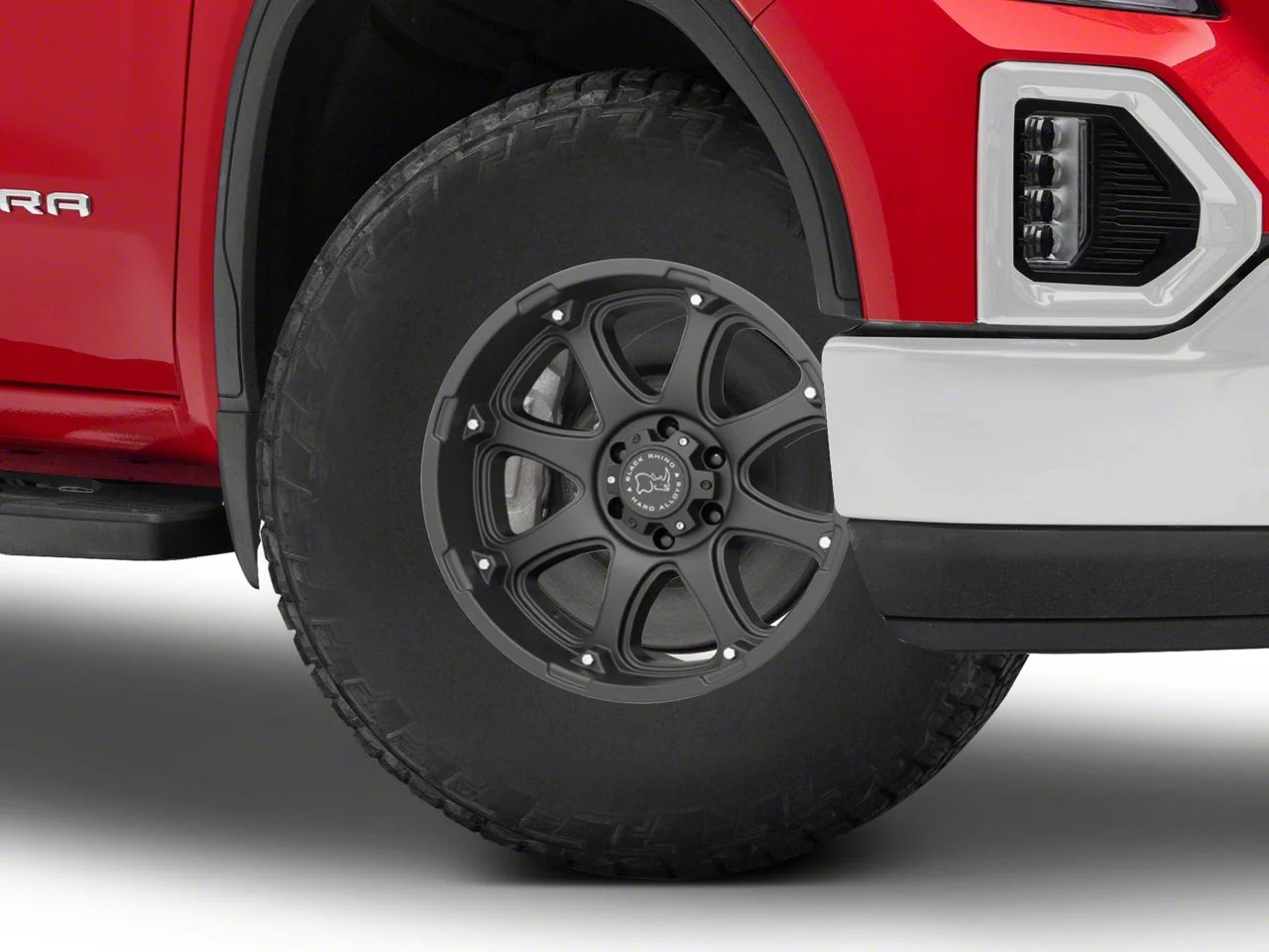 Black Rhino Glamis Matte Black 6-Lug Wheel; 17x9; 12mm Offset (19-26 Sierra 1500)