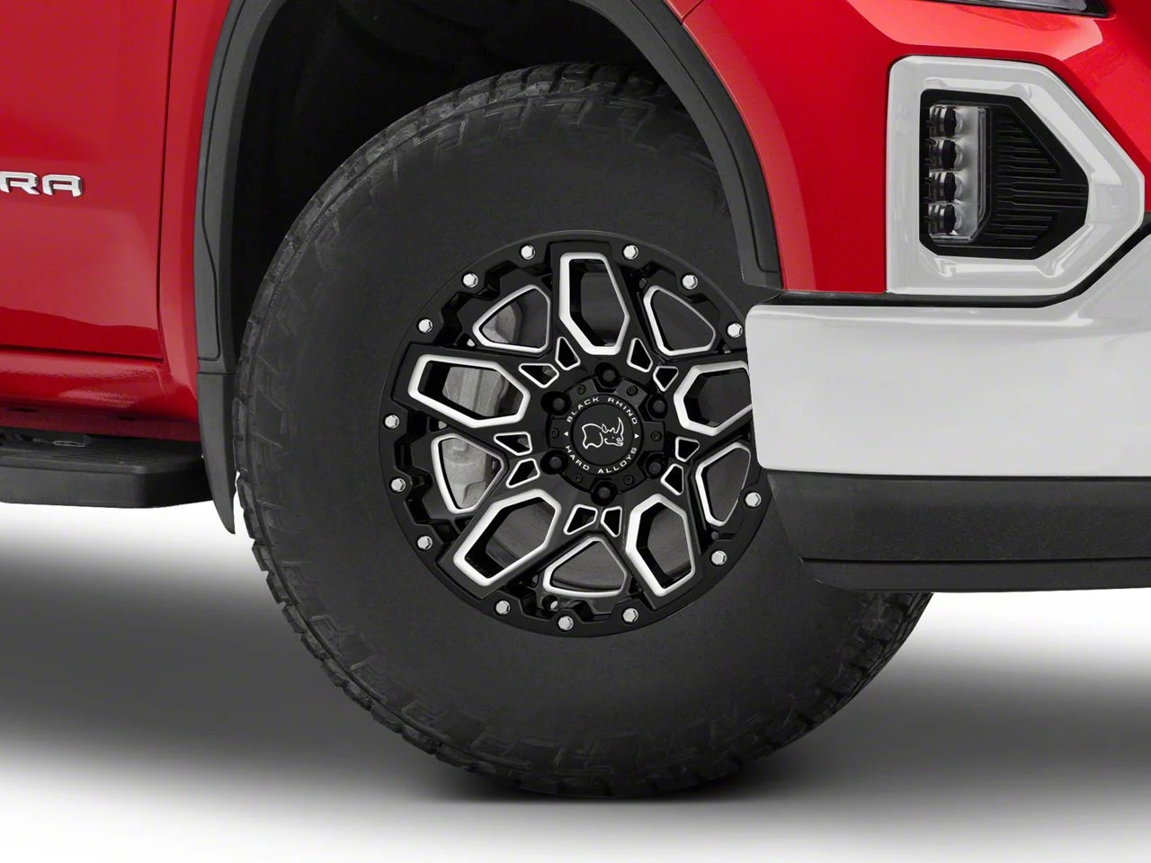 Black Rhino Shrapnel Gloss Black Milled 6-Lug Wheel; 17x9.5; -18mm Offset (19-26 Sierra 1500)