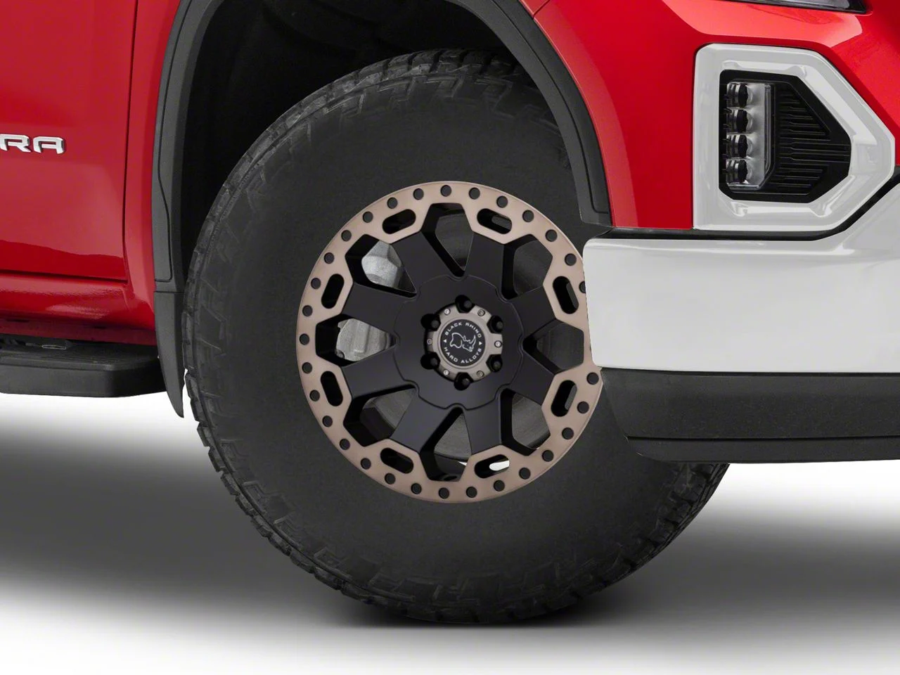 Black Rhino Warlord Matte Black with Machined Dark Tint Lip 6-Lug Wheel; 17x9; 12mm Offset (19-26 Sierra 1500)