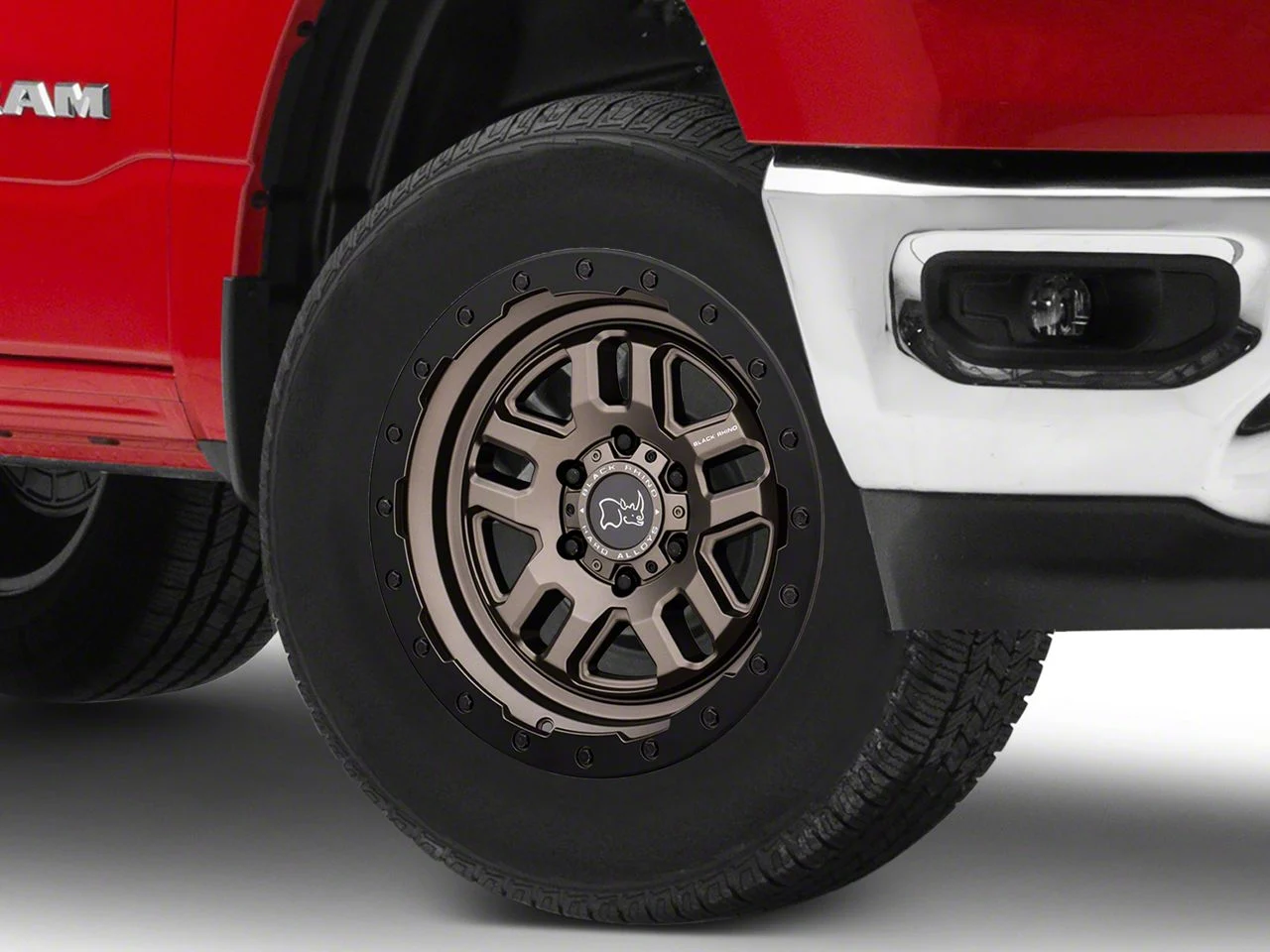 Black Rhino Barstow Matte Bronze with Matte Black Lip 6-Lug Wheel; 18x9.5; -18mm Offset (19-26 RAM 1500)
