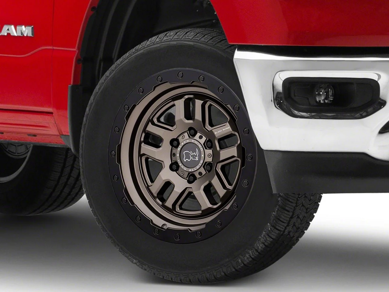 Black Rhino Barstow Matte Bronze with Matte Black Lip 6-Lug Wheel; 20x9.5; 12mm Offset (19-26 RAM 1500)