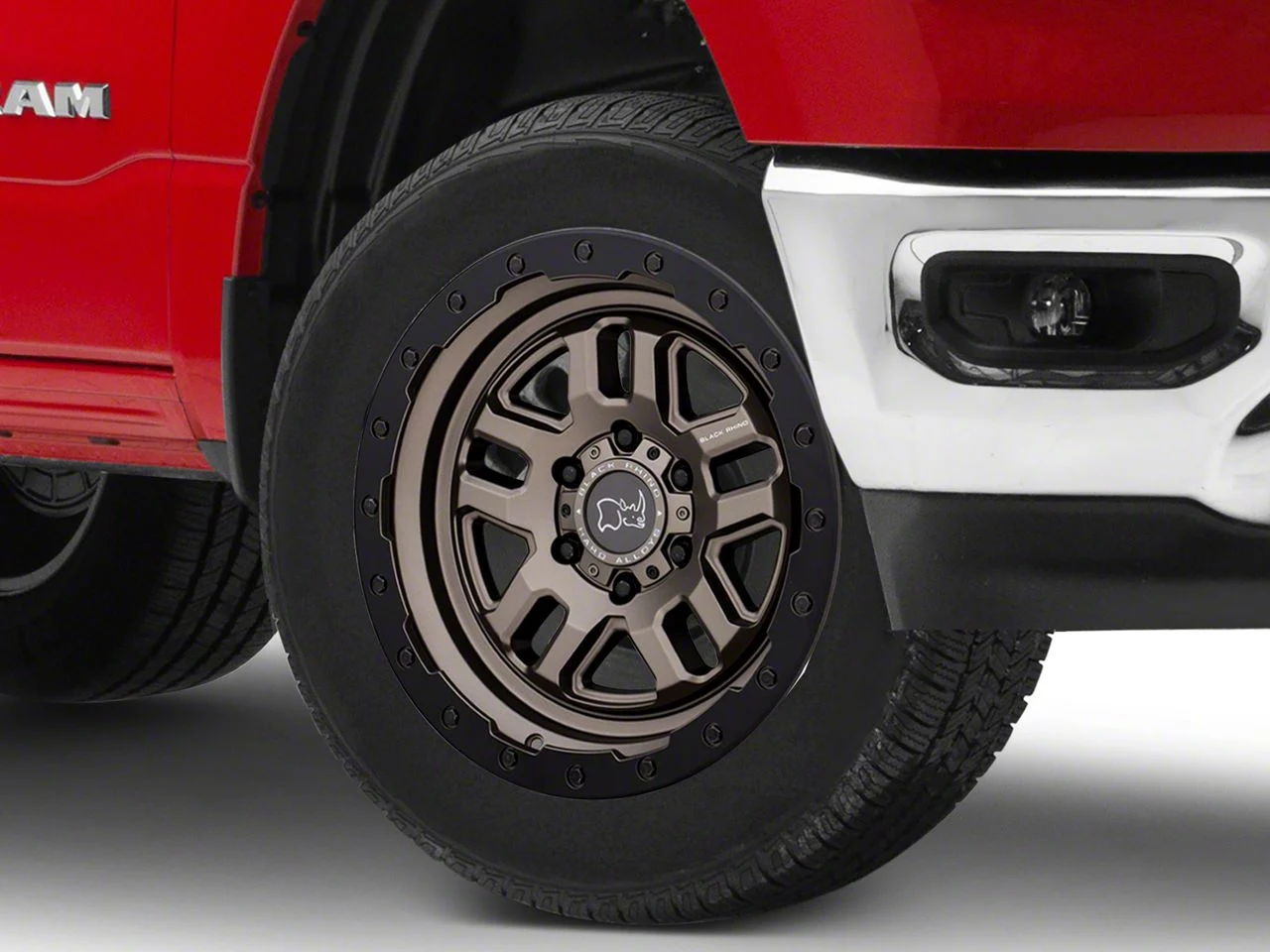 Black Rhino Barstow Matte Bronze with Matte Black Lip 6-Lug Wheel; 20x9.5; -18mm Offset (19-26 RAM 1500)