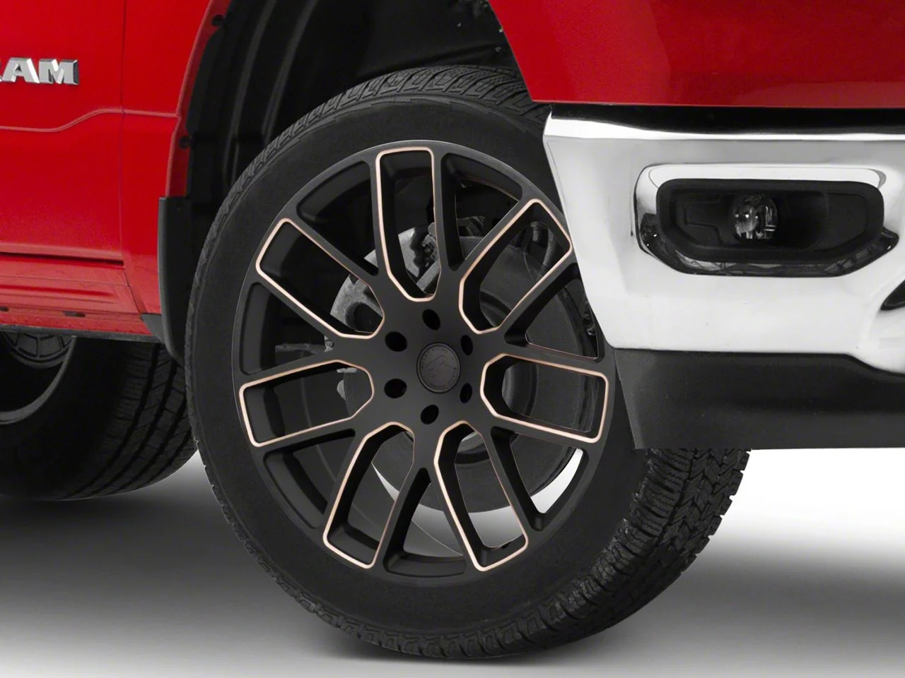 Black Rhino Kunene Matte Black Dart Tint Milled 6-Lug Wheel; 22x9.5; 25mm Offset (19-26 RAM 1500)