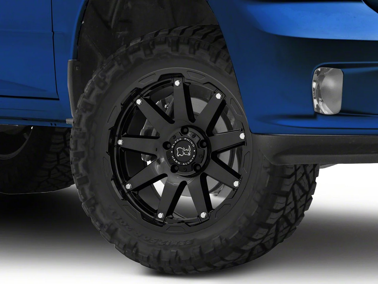 Black Rhino Oceano Gloss Gunblack with Stainless Bolts 6-Lug Wheel; 20x9.5; 12mm Offset (19-23 Ranger)
