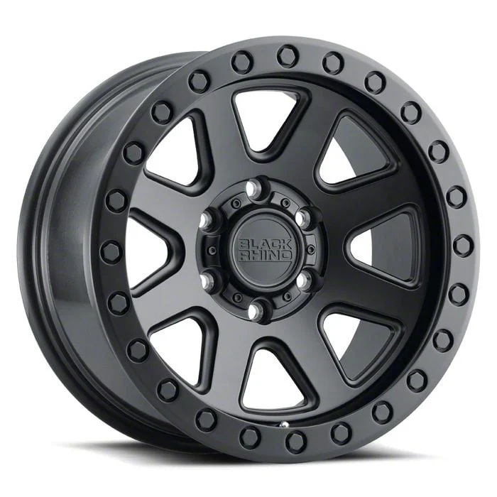 Black Rhino Baker Matte Black 6-Lug Wheel; 17x8.5; 0mm Offset (19-26 Silverado 1500)