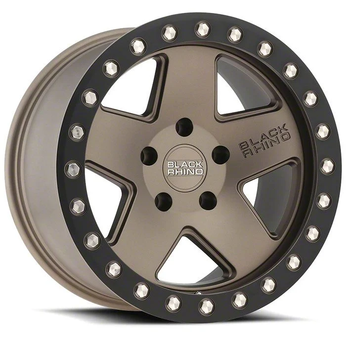 Black Rhino Crawler Matte Bronze with Black Lip 6-Lug Wheel; 18x9.5; -18mm Offset (19-26 Silverado 1500)