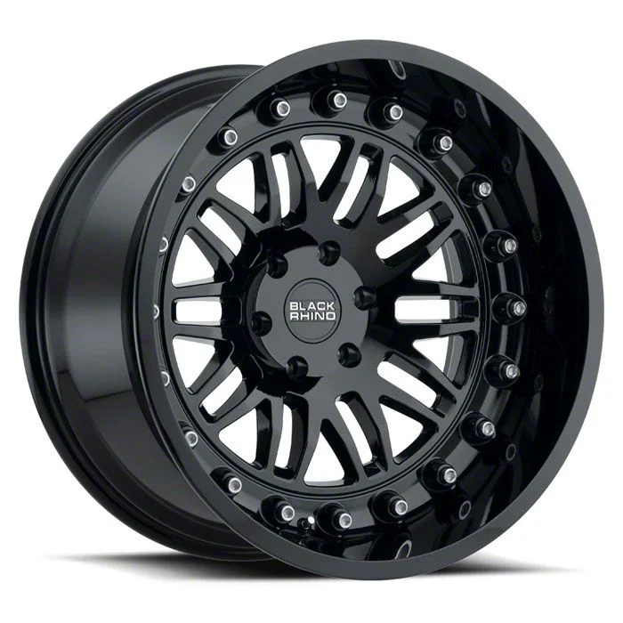 Black Rhino Fury Gloss Black 6-Lug Wheel; 17x9.5; 12mm Offset (19-26 Silverado 1500)