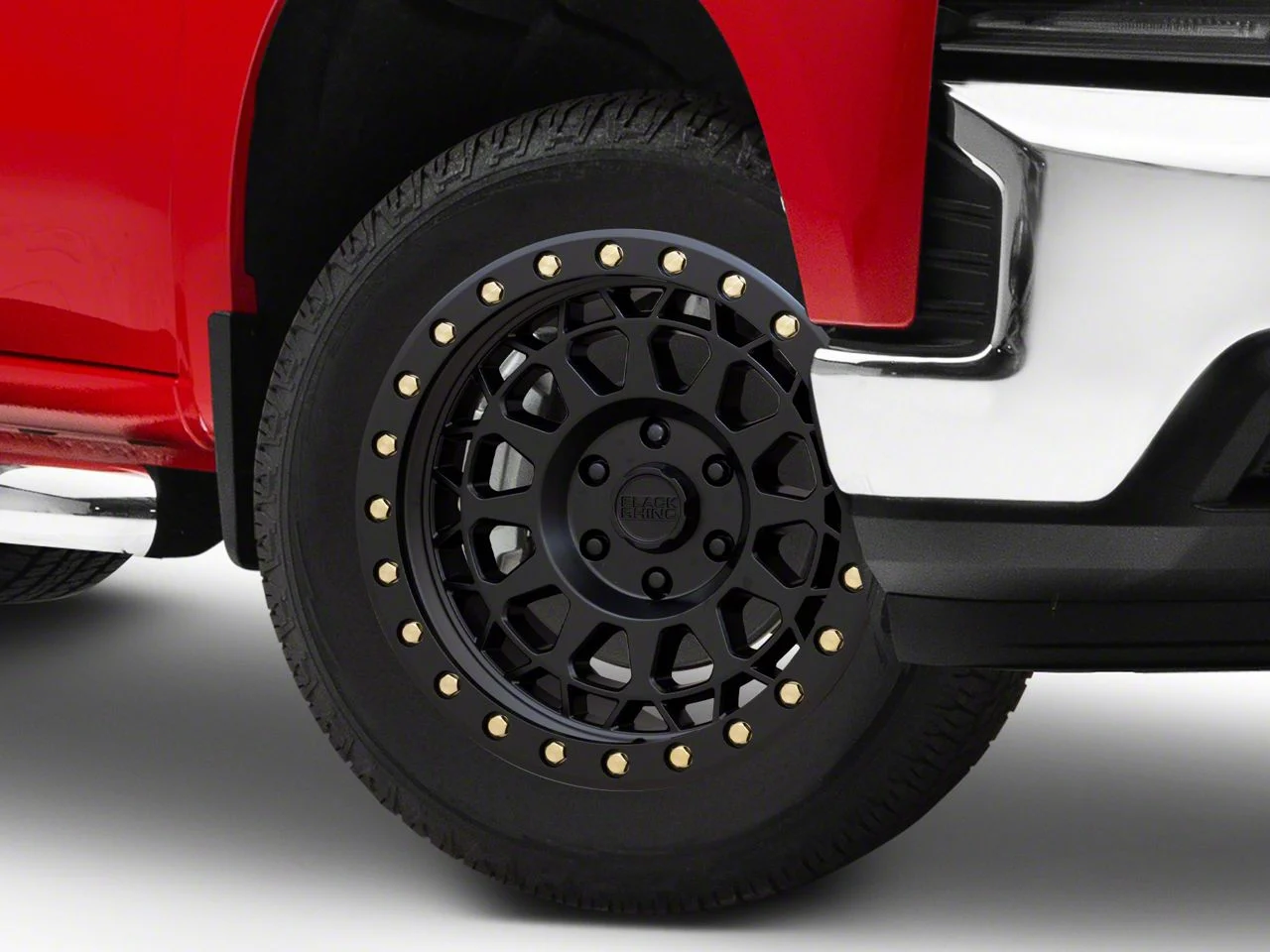 Black Rhino Primm Matte Black with Brass Bolts 6-Lug Wheel; 20x9.5; 12mm Offset (19-26 Silverado 1500)