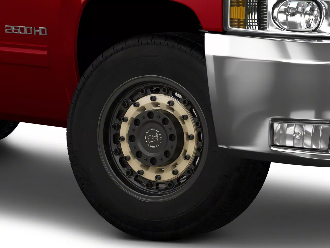 Black Rhino Arsenal Sand on Black 8-Lug Wheel; 17x9.5; 12mm Offset (07-10 Silverado 3500 HD SRW)