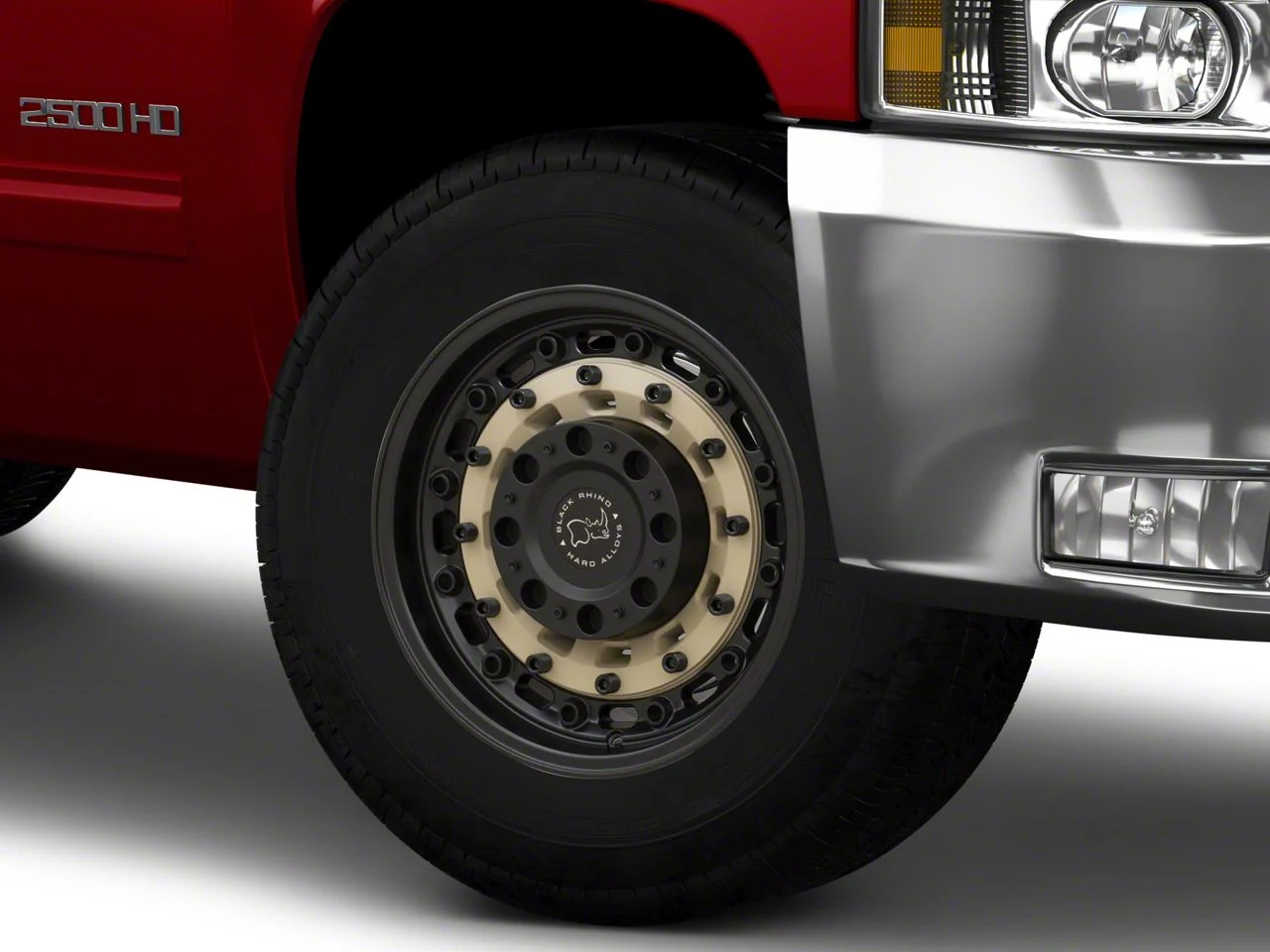 Black Rhino Arsenal Sand on Black 8-Lug Wheel; 17x9.5; -18mm Offset (07-10 Silverado 3500 HD SRW)