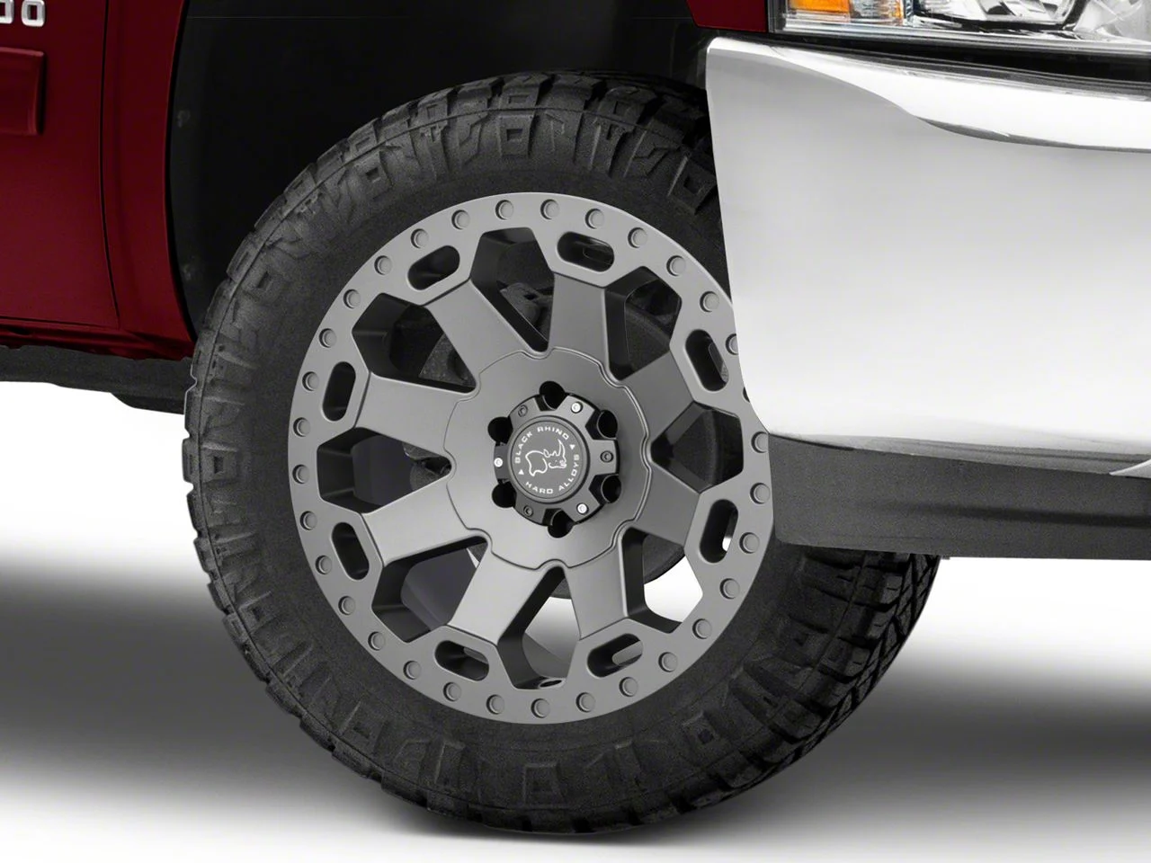 Black Rhino Warlord Matte Gunmetal 6-Lug Wheel; 20x9; -12mm Offset (07-13 Silverado 1500)