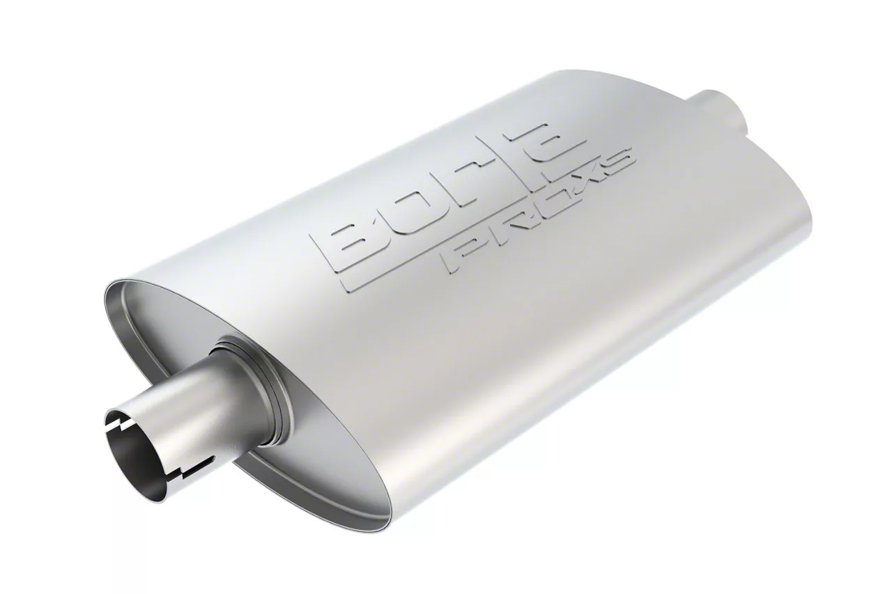 Borla Pro XS Center/Center Oval Muffler; 2.50-Inch Inlet/2.50-Inch Outlet (Universal; Some Adaptation May Be Required)