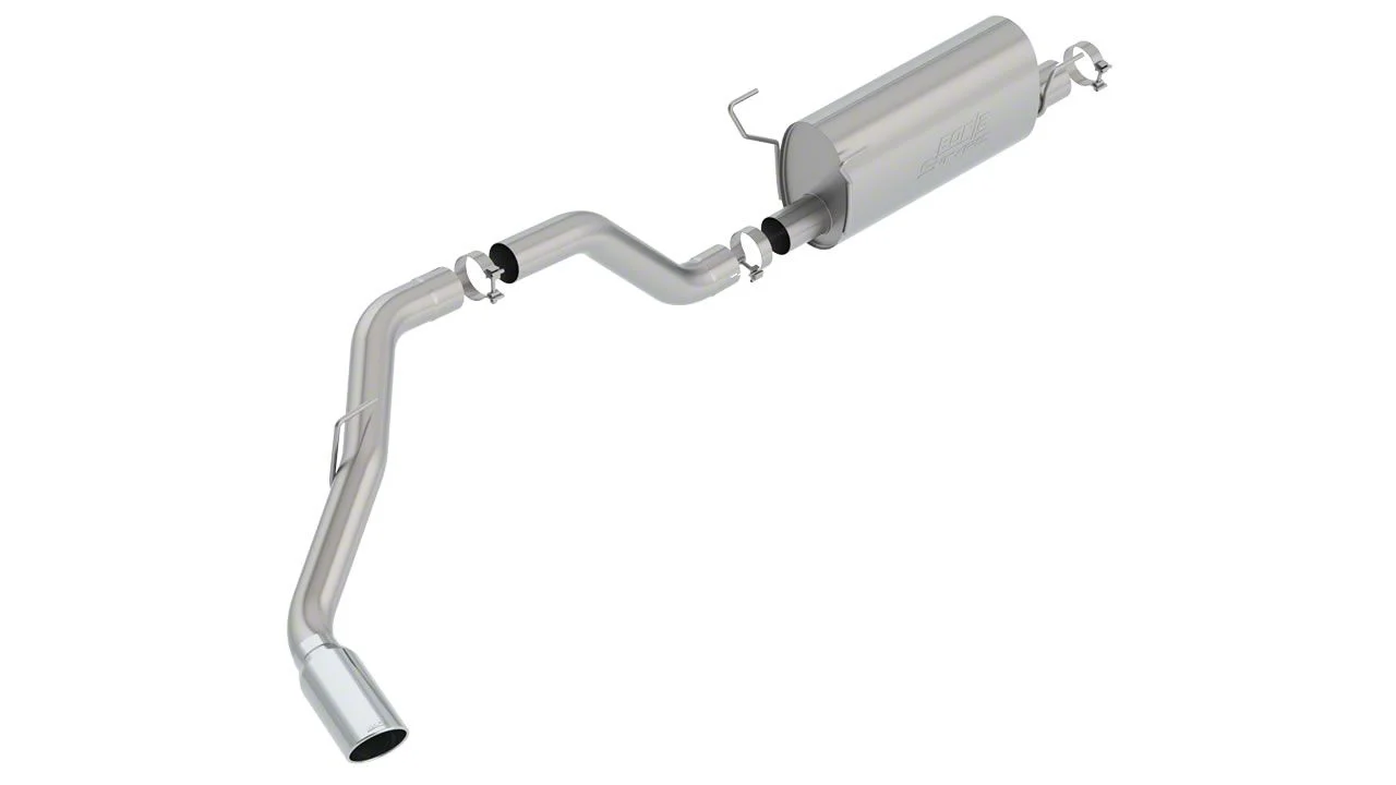 Borla S-Type Single Exhaust System with Chrome Tip; Side Exit (14-18 6.4L RAM 2500)