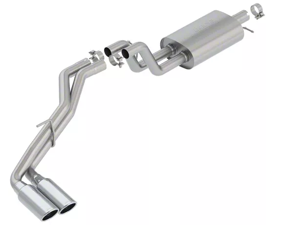 Borla S-Type Dual Exhaust System with Chrome Tips; Side Exit (19-23 Ranger)