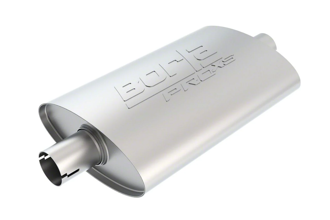 Borla Pro XS Center/Center Oval Muffler; 2.25-Inch Inlet/2.25-Inch Outlet (Universal; Some Adaptation May Be Required)