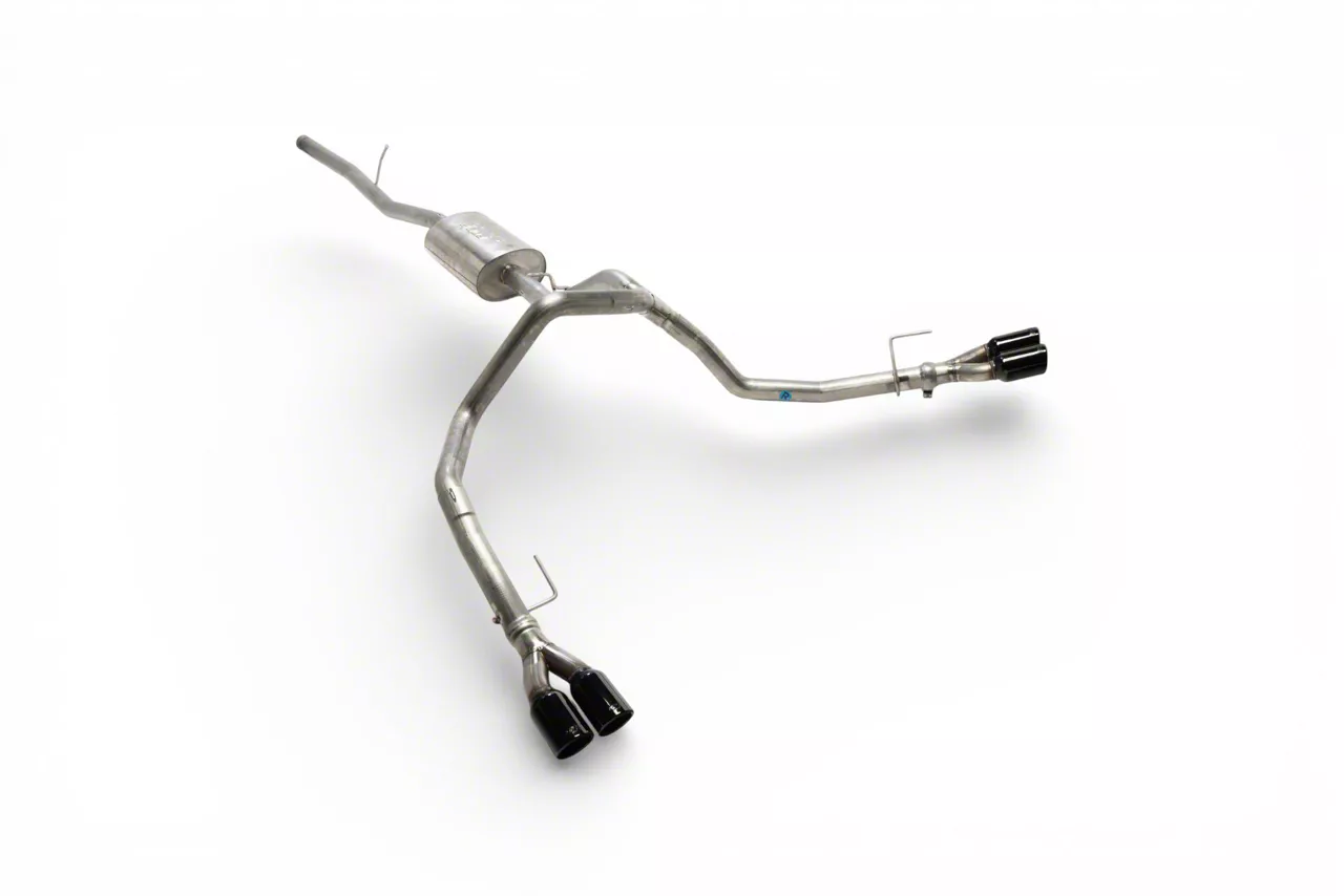 Borla S-Type Dual Exhaust System with Black Chrome Tips; Rear Exit (19-26 5.3L Silverado 1500 w/ Factory Dual Exhaust)