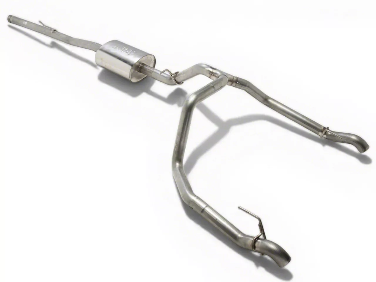 Borla S-Type Dual Exhaust System; Rear Exit (19-26 5.3L Silverado 1500 w/ Factory Dual Exhaust)