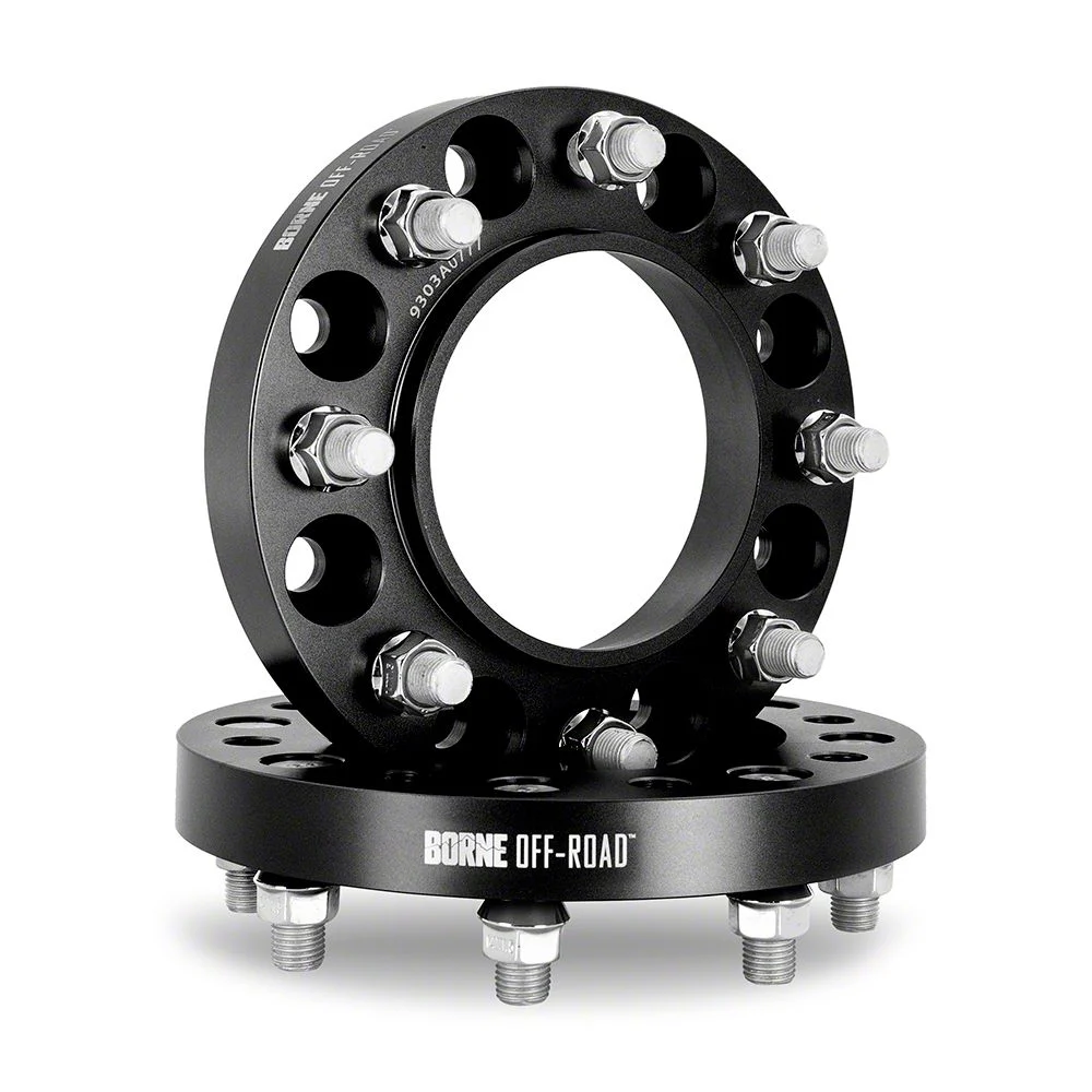 1.75-Inch Wheel Spacers; Black (05-26 F-350 Super Duty)