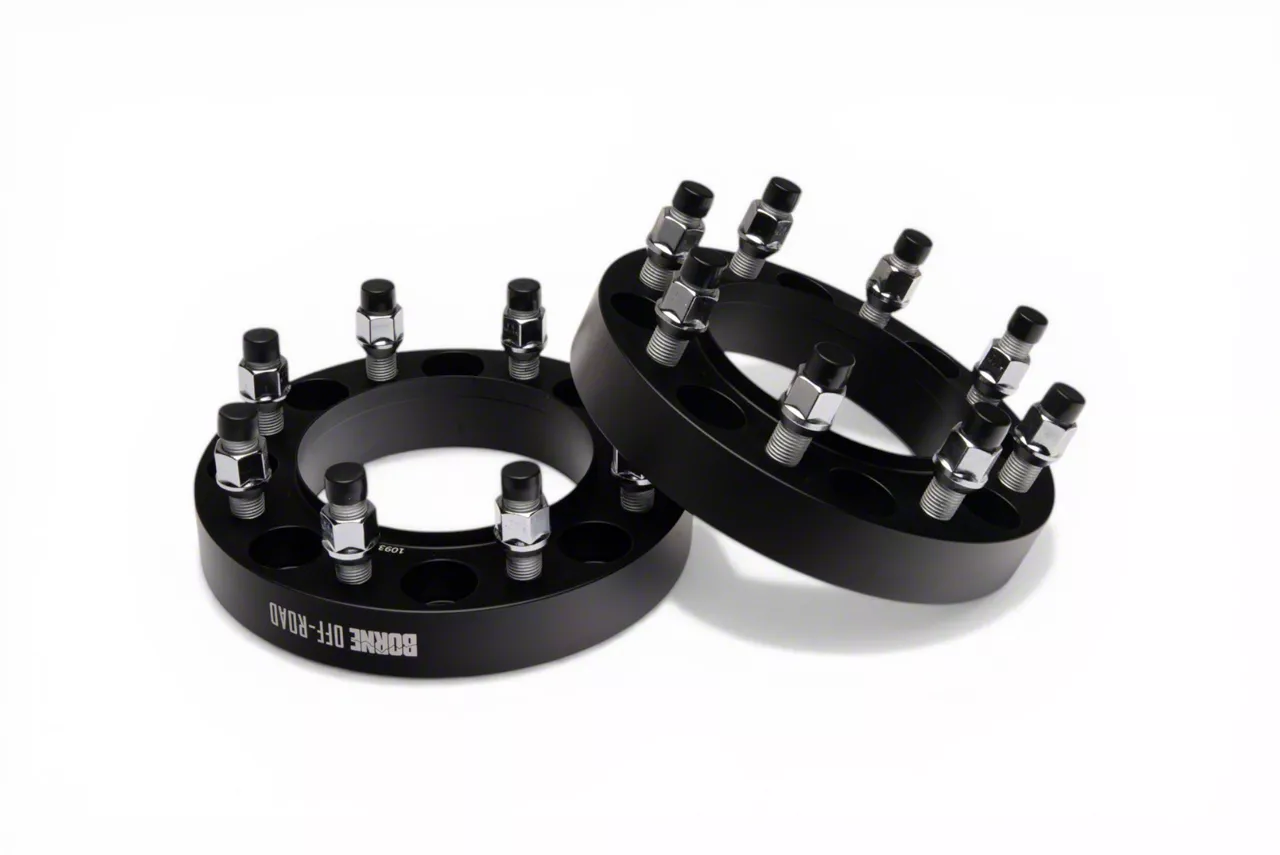 2-Inch Wheel Spacers; Black (05-26 F-350 Super Duty)