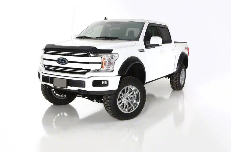 Bushwacker DRT Style Fender Flares; Front; Matte Black (18-20 F-150, Excluding Raptor)