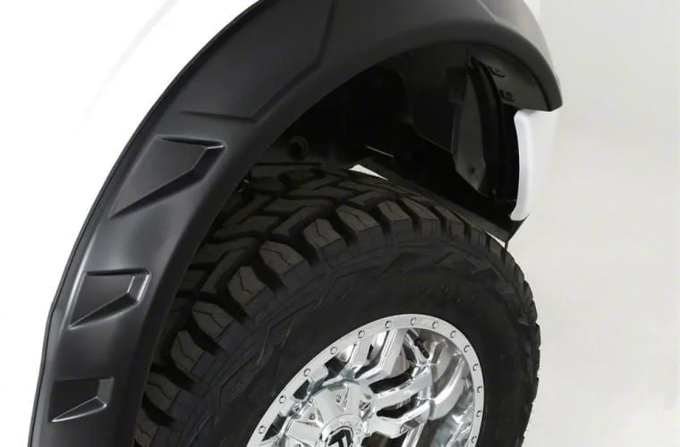 Bushwacker DRT Style Fender Flares; Rear; Matte Black (15-20 F-150, Excluding Raptor)