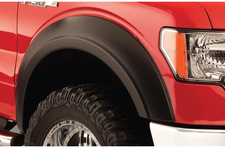 Bushwacker Extend-A-Fender Flares; Front; Matte Black (18-20 F-150, Excluding Raptor)