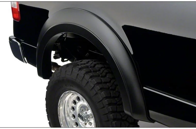 Bushwacker Extend-A-Fender Flares; Rear; Matte Black (04-08 F-150 Styleside)