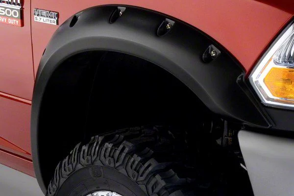 Bushwacker Pocket Style Fender Flares; Front and Rear; Bright White (16-18 RAM 2500)