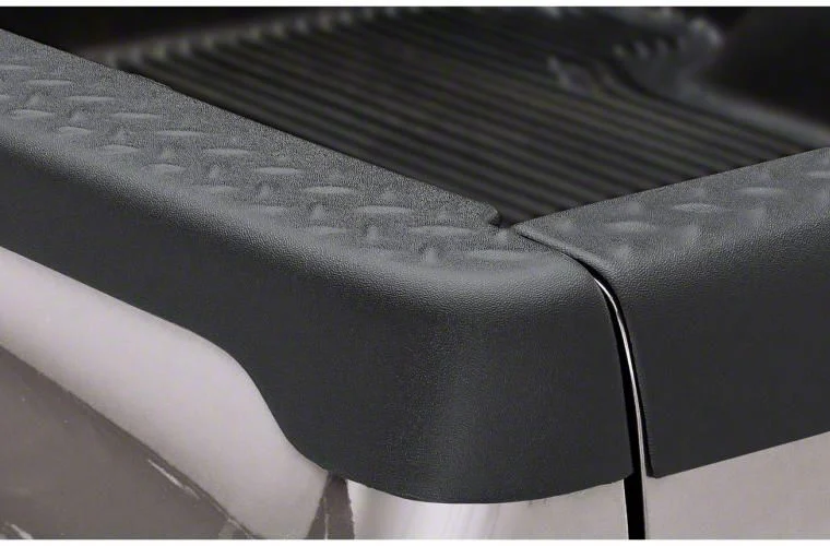 Bushwacker Diamondback Ultimate BedRail Cap without Stake Pocket Holes; Matte Black (03-09 RAM 3500 w/ 8-Foot Box)