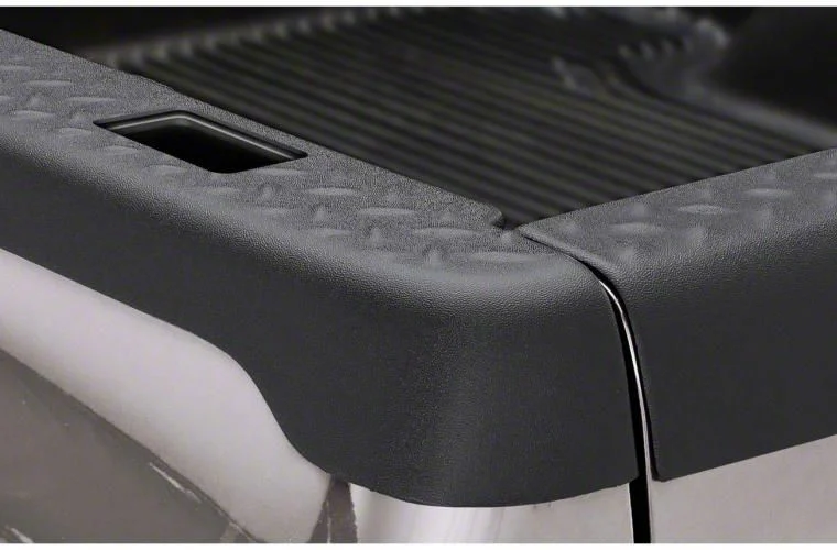 Bushwacker Diamondback Ultimate BedRail Cap with Stake Pocket Holes; Matte Black (03-09 RAM 3500 w/ 6.4-Foot Box)