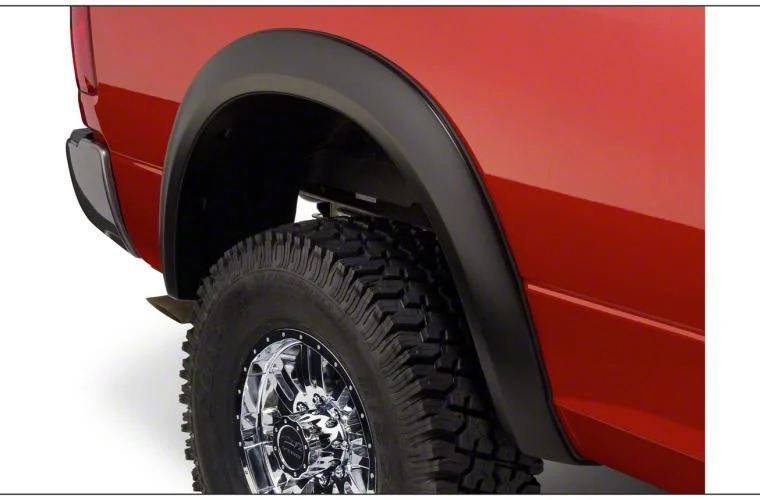 Bushwacker Extend-A-Fender Flares; Rear; Matte Black (06-09 RAM 3500 w/ 8-Foot Box)