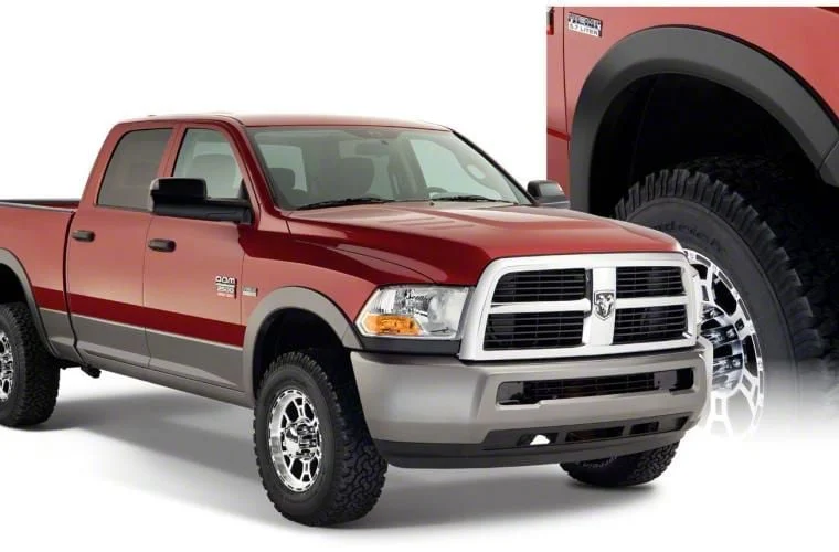 Bushwacker OE Style Fender Flares; Front and Rear; Matte Black (10-18 RAM 3500)