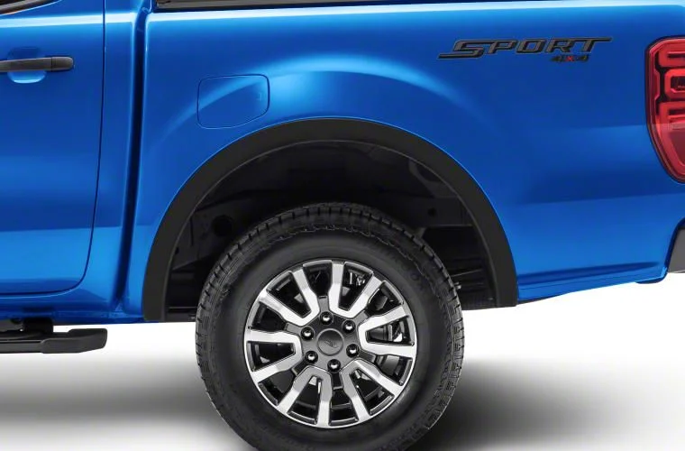 Bushwacker OE Style Fender Flares; Rear; Matte Black (19-23 Ranger)