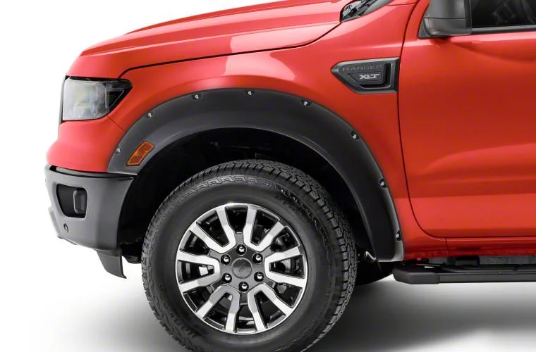 Bushwacker Pocket Style Fender Flares; Front; Matte Black (19-23 Ranger)
