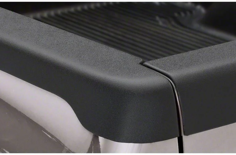 Bushwacker Smoothback Ultimate BedRail Cap without Stake Pocket Holes; Matte Black (01-06 Sierra 1500 w/ 6.50-Foot Standard Box)