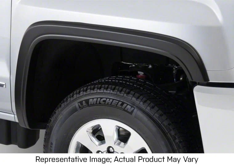 Bushwacker OE Style Fender Flares; Front; Matte Black (07-14 Sierra 2500 HD)