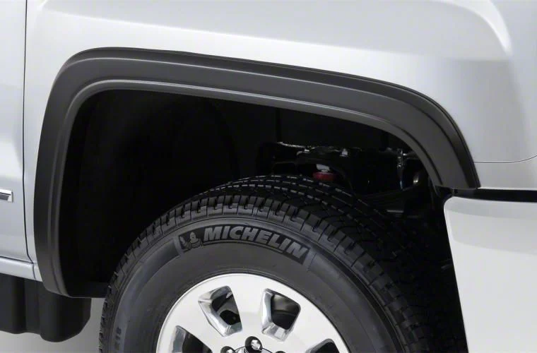 Bushwacker OE Style Fender Flares; Front; Matte Black (15-19 Sierra 2500 HD)