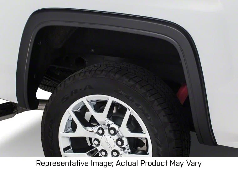 Bushwacker OE Style Fender Flares; Rear; Matte Black (07-14 Sierra 2500 HD)