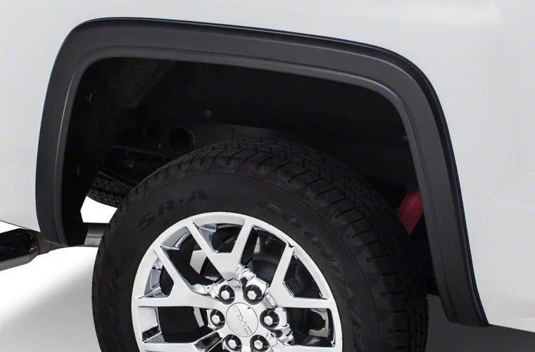 Bushwacker OE Style Fender Flares; Rear; Matte Black (15-19 Sierra 2500 HD)