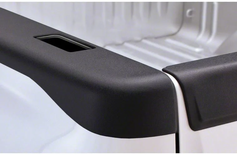 Bushwacker Smoothback Ultimate BedRail Cap with Stake Pocket Holes; Matte Black (07-14 Sierra 2500 HD w/ 8-Foot Long Box)
