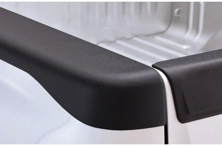 Bushwacker Smoothback Ultimate BedRail Cap without Stake Pocket Holes; Matte Black (07-14 Silverado 3500 HD SRW w/ 8-Foot Long Box)