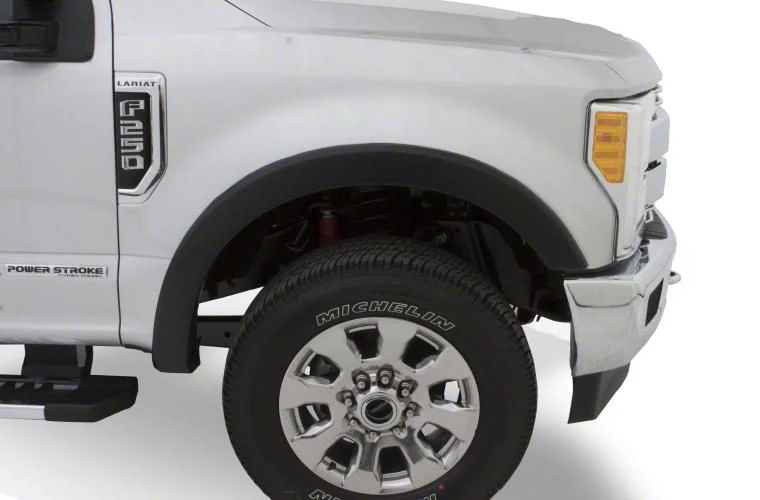 Bushwacker OE Style Fender Flares; Front; Matte Black (17-22 F-250 Super Duty)