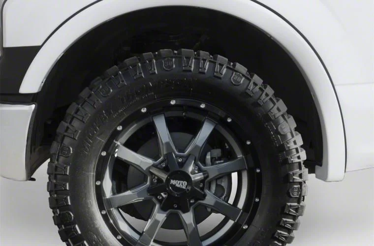 Bushwacker OE Style Fender Flares; Front and Rear; Oxford White (17-22 F-250 Super Duty)