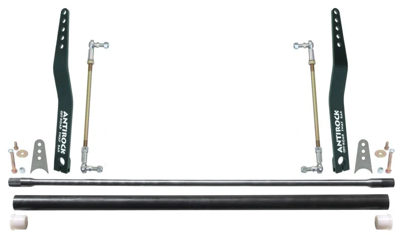 RockJock Antirock Sway Bar Kit Universal 45in Bar 20in Bent Steel Arms